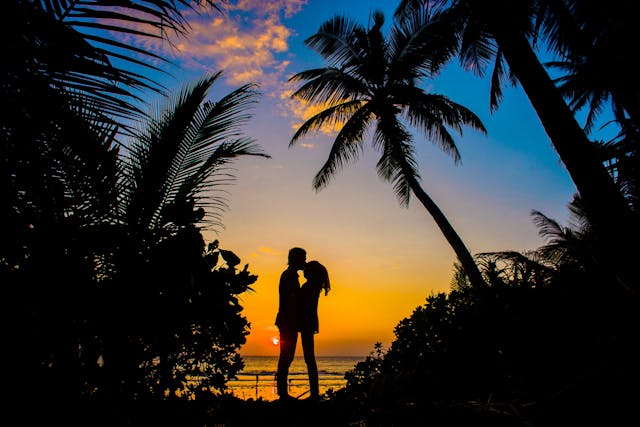 sunset couple