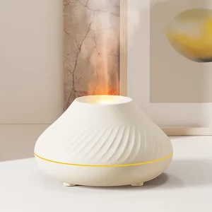 Flame Air Humidifier Oil Diffuser - White