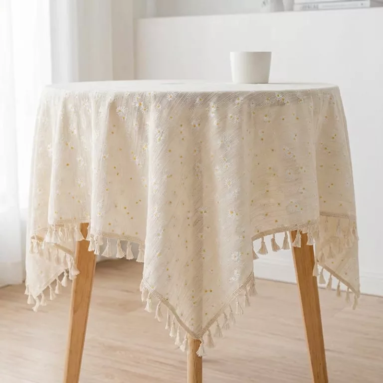 tablecloth with tassels, tablecloth with tassels, floral tablecloth