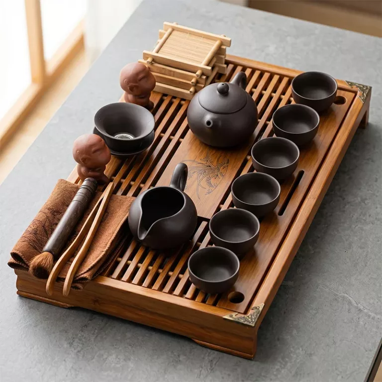 wooden tea tray