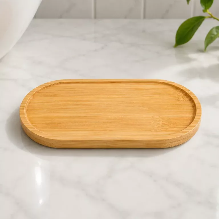bathroom wooden tray