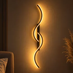 Modern Curved Aluminium Sconce LED Light Wall Lamp