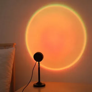 USB Sunset Projection Night Light Ambient RGB Lamp