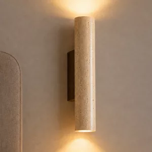 Stylish Nordic Up and Down Stone Sconce Soft Lighting LED Wall Lamp