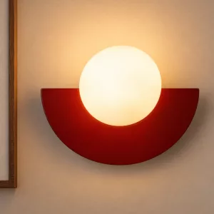 Stylish Round Sconce White LED Bulbs Wall Lamp