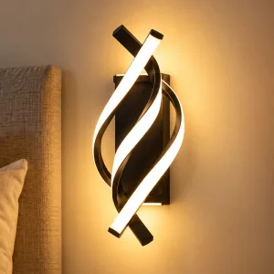 Stylish Curved Aluminium Sconce Adjustable LED Light Wall Lamp