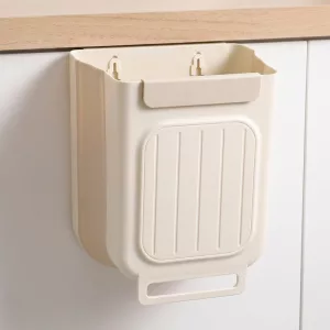 door mounted trash can, hanging kitchen waste bin, cupboard door garbage can