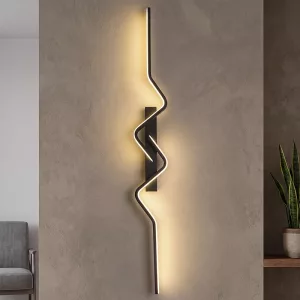 Modern Curved Aluminium Sconce Adjustable LED Wall Lights