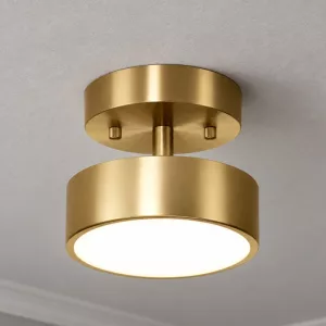 Modern Minimalist Roud Chandelier Rotatable LED Ceiling Lights