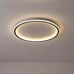 Minimalist Ring Flush Mount Chandelier Adjustable LED Ceiling Lights