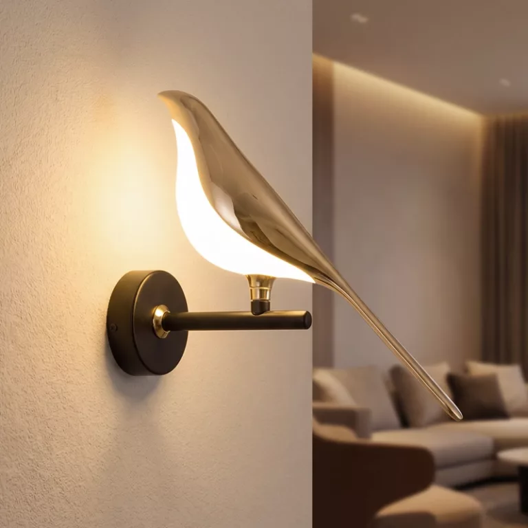 bird sconce, bird wall light, bird wall sconce, natural light lamp