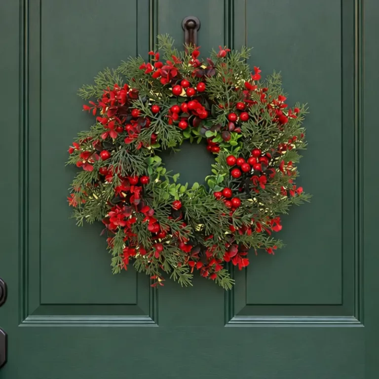 red berry christmas wreath