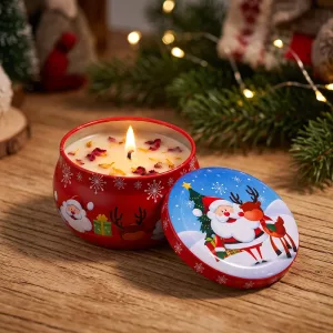 Christmas Scented Candle in Tin Box