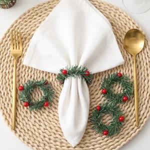 wreath napkin rings